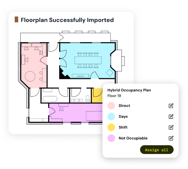 Hub floor plan synchronization