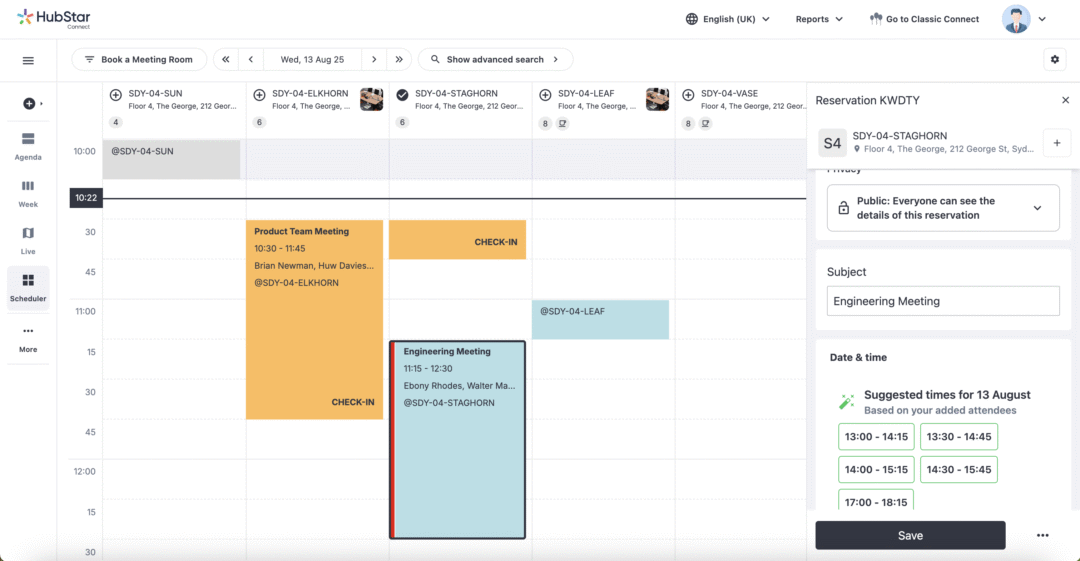 Scheduler view recurring