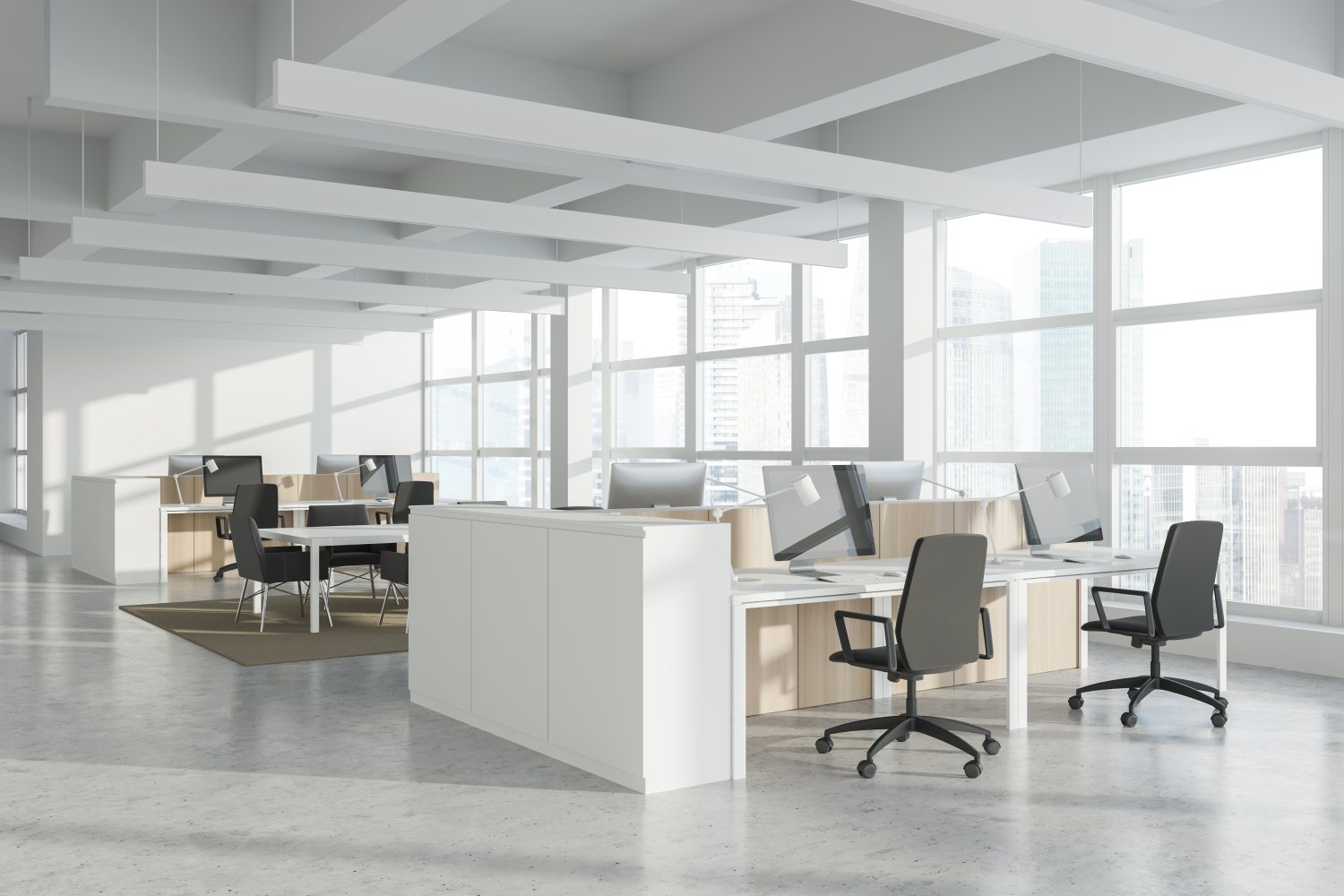 space management office, Corner,of,modern,industrial,style,open