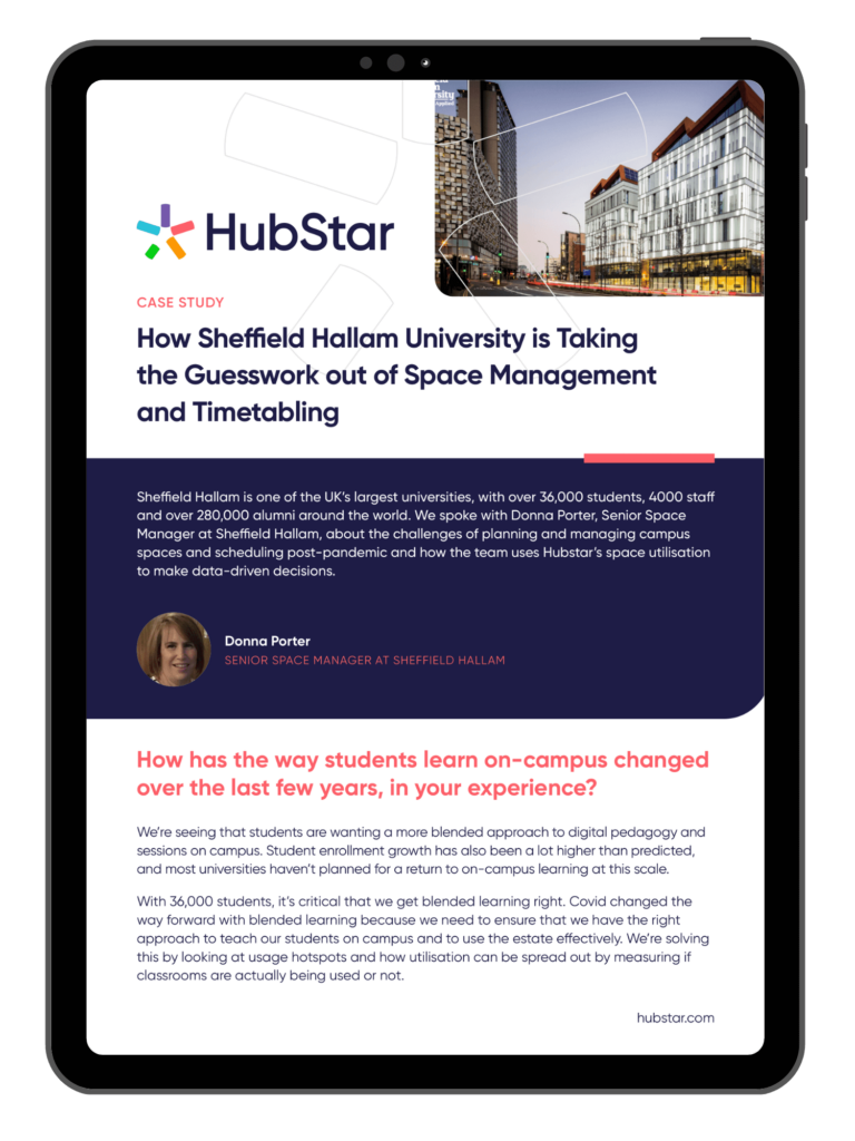 Sheffield Hallam Case Study Cover Tablet